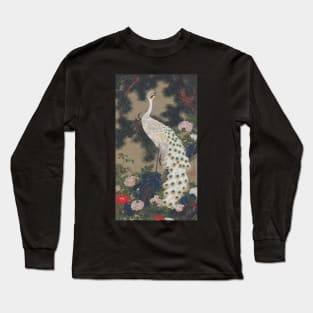 Ito Jakuchu: Old Pine Tree and Peacock (Rosho Kujaku-zu) Long Sleeve T-Shirt